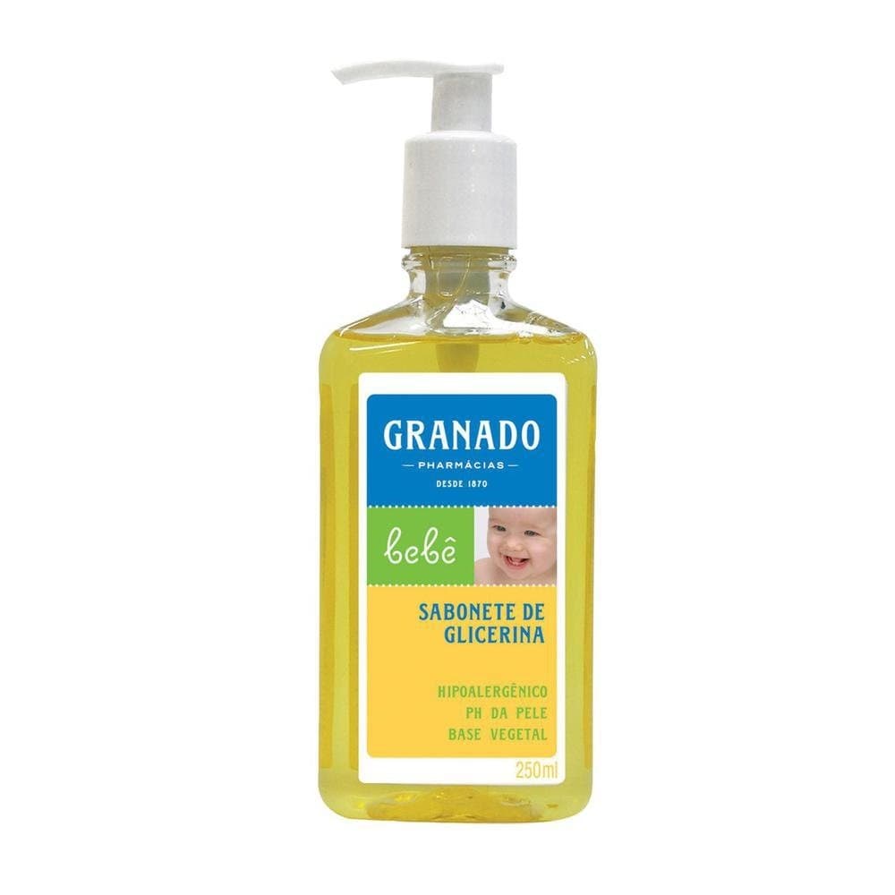 Sabonete de Glicerina Granado Bebe Tradicional, Liquido, 1 Unidade Com 250Ml