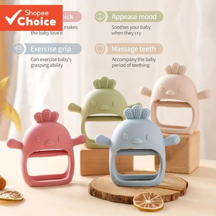 Brinquedos De silicone Para Dentição Bebês Com Mais De 3 Meses , Mordedor De Pulso À Prova De Queda , Mastigar , Sem BPA
