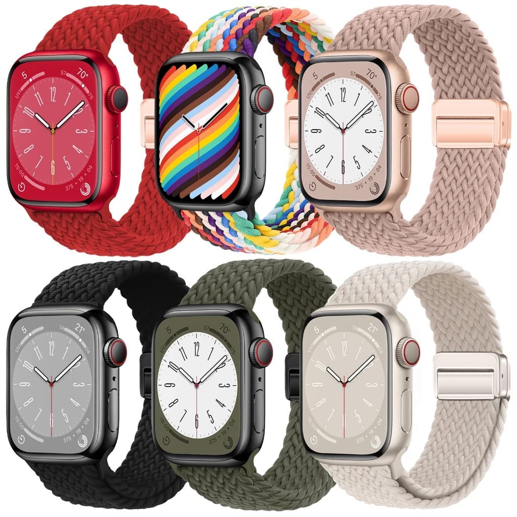 Pulseira Nailon Para Relógio Smartwatch Apple Watch 49 46 45 44 42 41 40mm IWatch Series 11 10 9 8 7 SE 6 SE Ultra 3 2