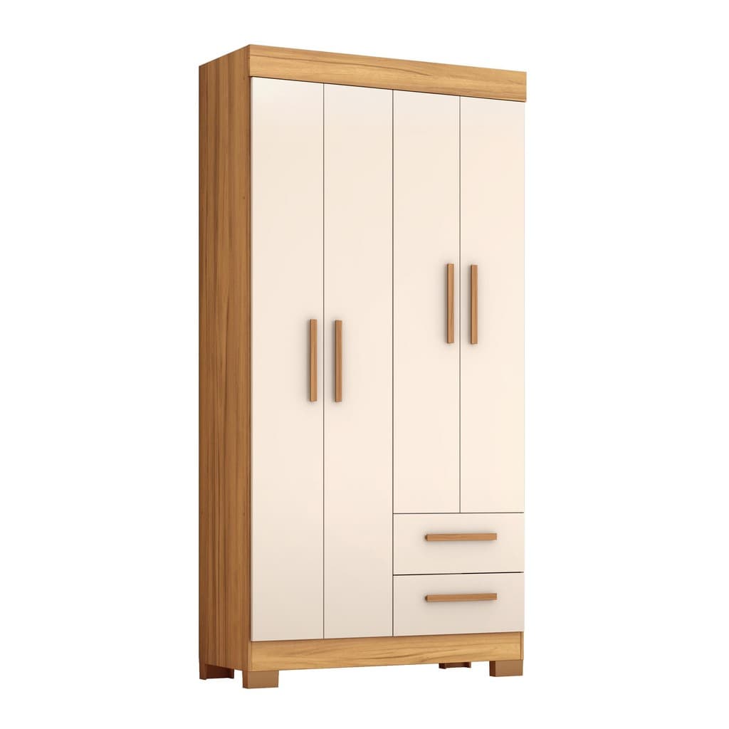 Guarda-Roupa com 4 Portas e 2 Gavetas NT6010 Notável Móveis