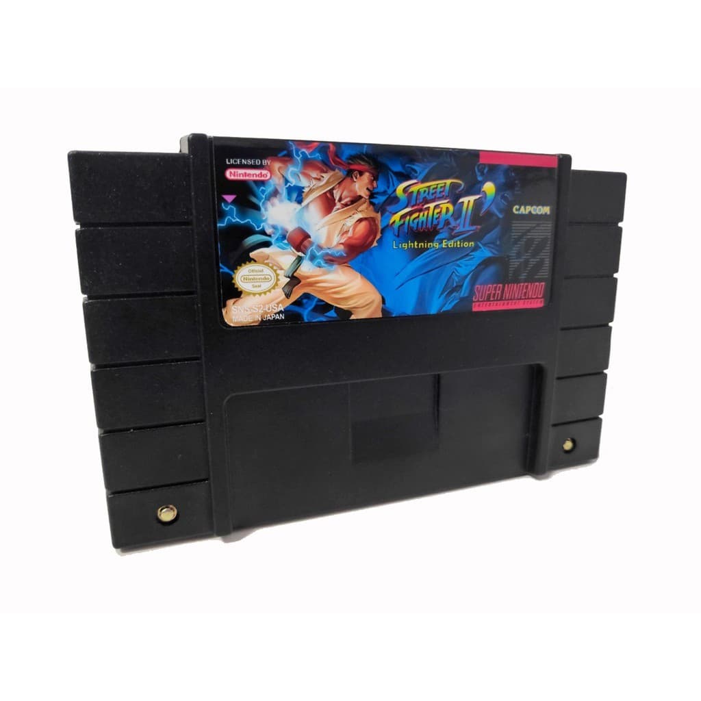 Street fighter 2 Lightning Edition Hack cartucho preto
