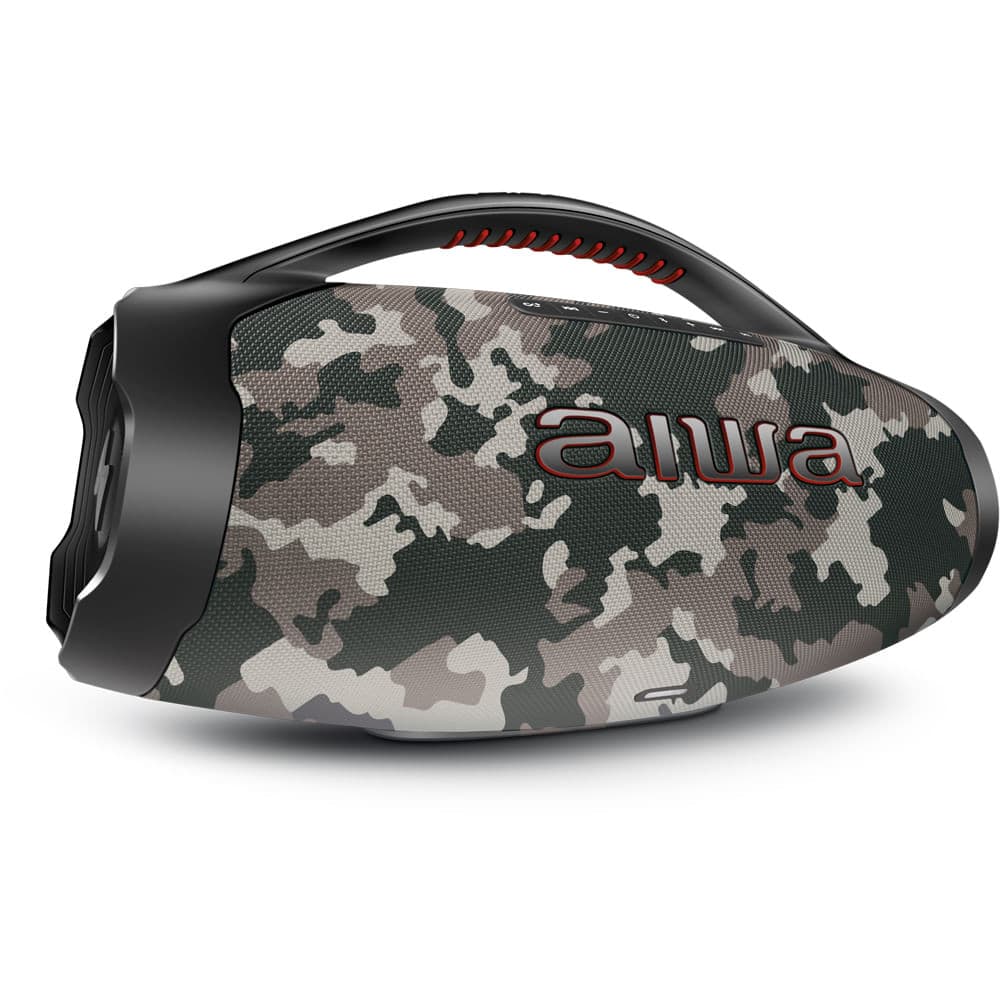 Caixa de Som Boombox Plus AIWA BBS-01-BG 200W Bluetooth 30H IP66 USB Cinza