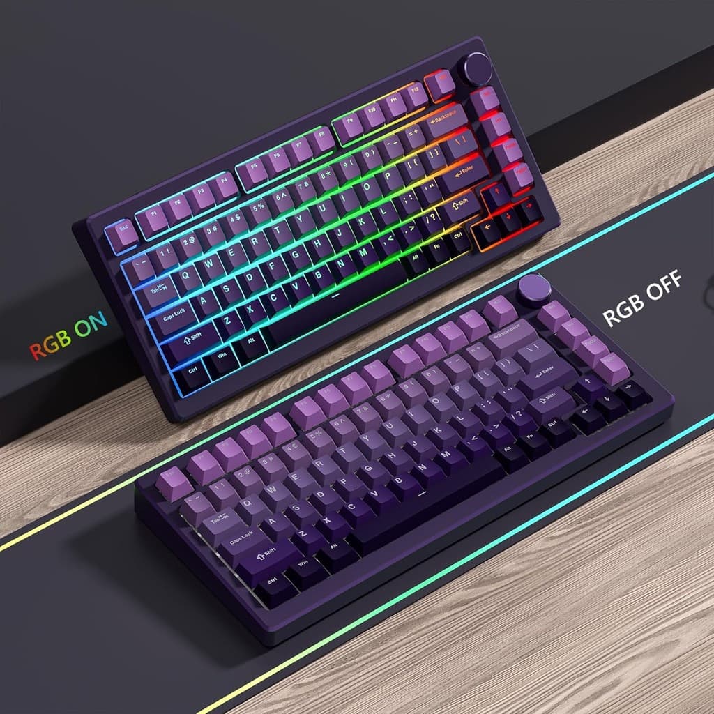 Gradação Shine Through PBT Keycaps 60 75 100 Percent Cherry Profile , Conjunto De Teclas Doubleshot Com Tampa De Chave P