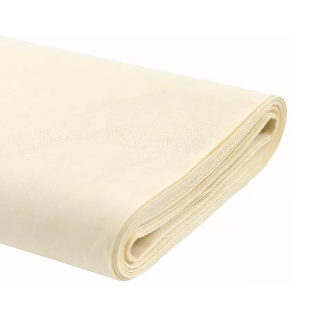 Tecido Algodão Cru 160gr M2 Larg 1,60 (3 Metro) Cor Bege Vestido bolsa ou Roupas, Bordados, Camisetas,Cortina, Capa sofá