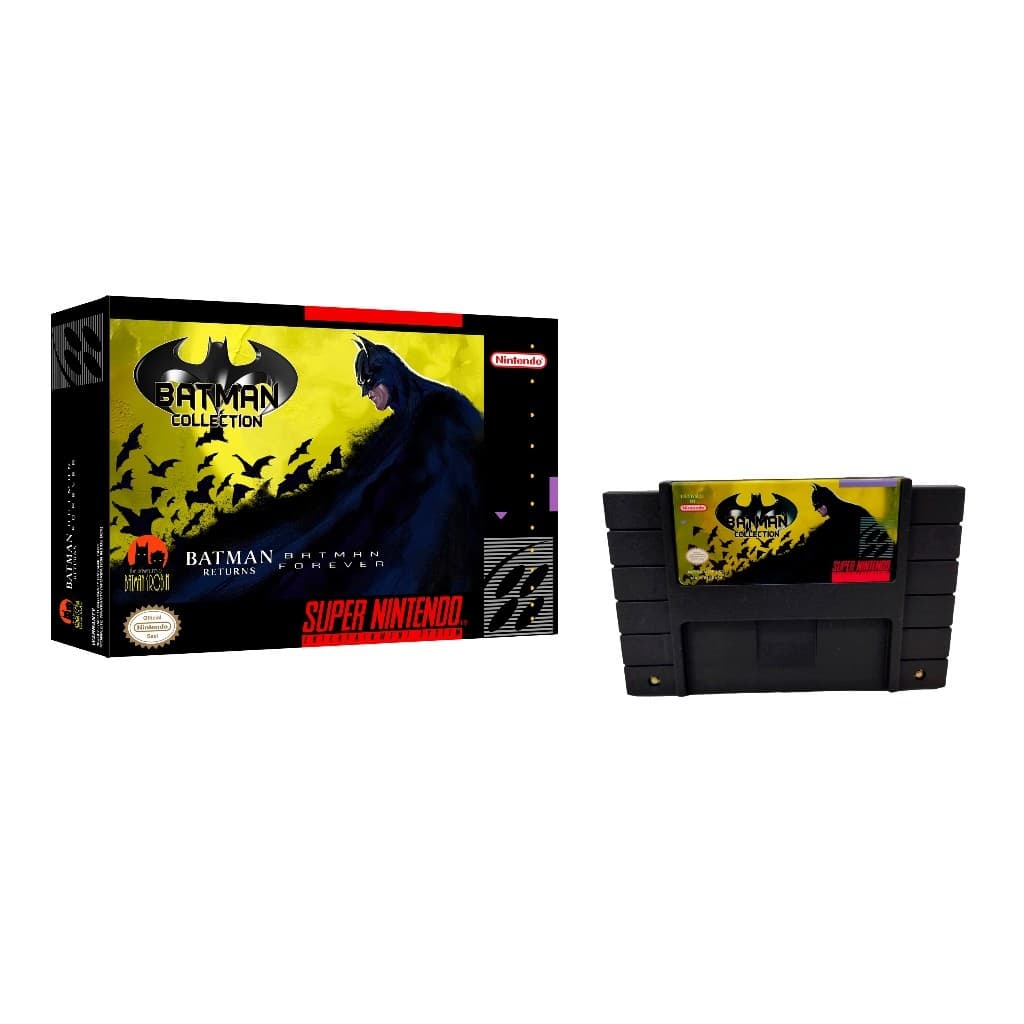 Coletânea Batman para super nintendo 3 jogos em 1 com caixa