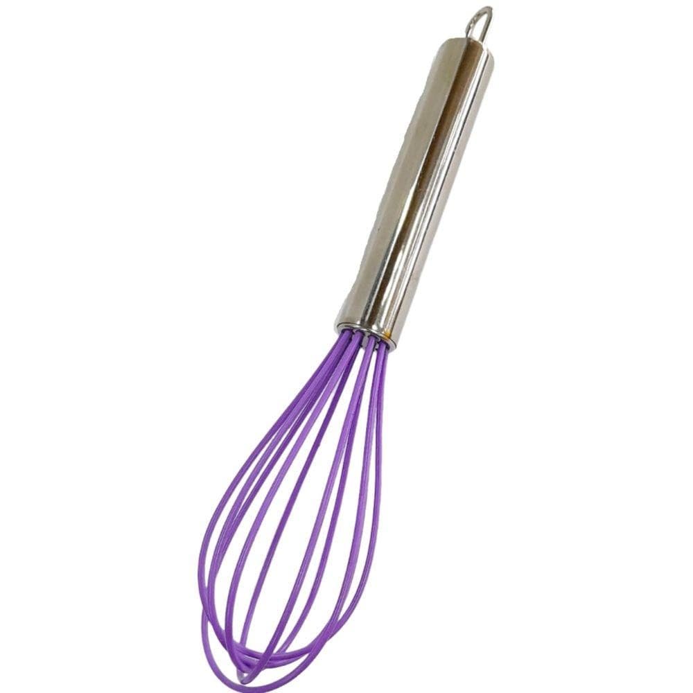 Batedor de Claras Silicone 21cm Roxo N2345492 - Quanhe