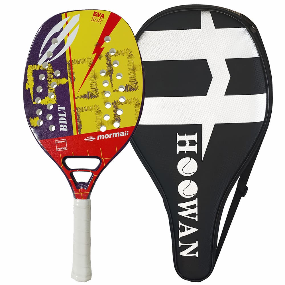 Raquete De Tênis De Praia Mormaii Parafuso Fibra De Vidro Alta Qualidade EVA Núcleo Durável Pronto Estoque