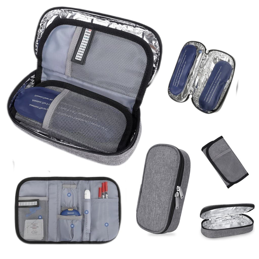 Bolsa Térmica Para Insulina De Viagem, Caixa Térmica Portátil, Bolsa Térmica Para Medicamentos, Bolsa De Gelo Isolante