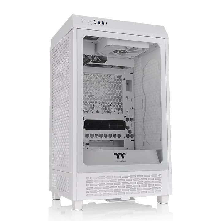 Gabinete Gamer Thermaltake The Tower 200 Snow, Lateral de vidro, Mini-Tower, Branco - CA-1X9-00S6WN-00