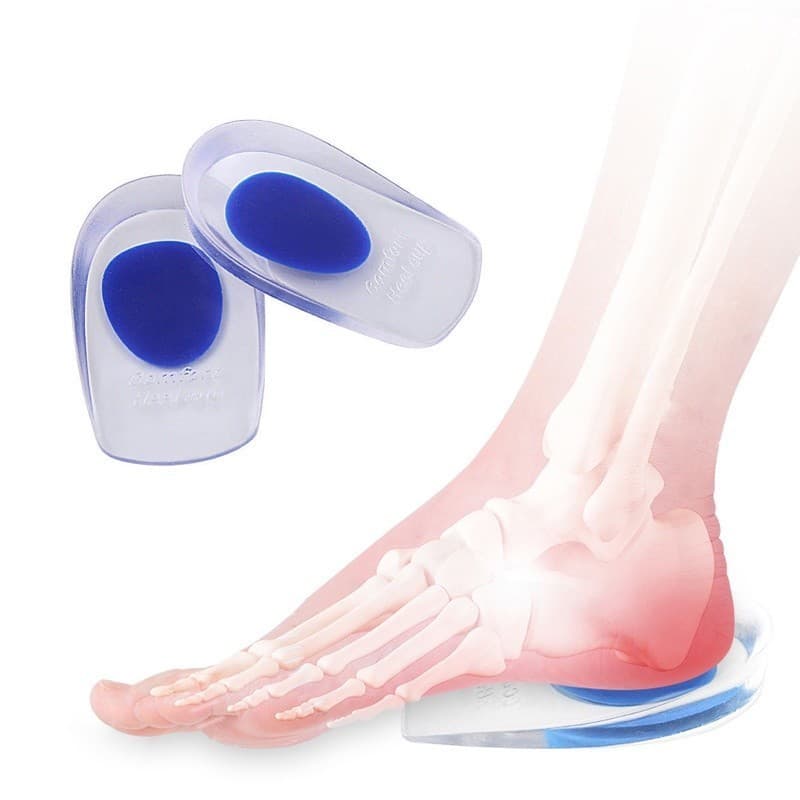 1/2/3 Pares Calcanheira de Silicone Gel Ortopédica Esporão Dor Anti Impacto