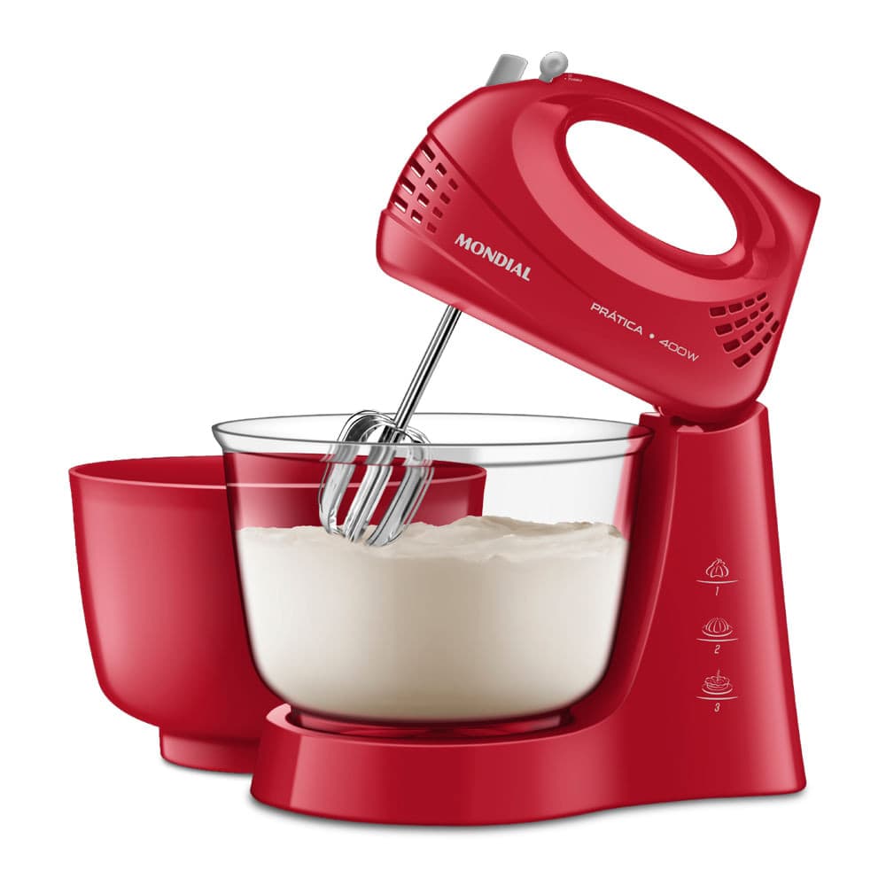 Batedeira Pratic Due Mondial Vermelho 400W B-45-R