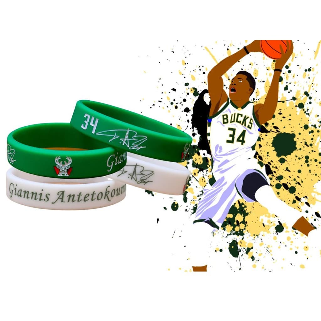 Pulseira Giannis Antetokounmpo Milwaukee Buck Basquete