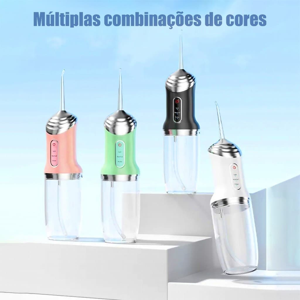 Irrigador Oral Limpeza Bocal Portátil Recarregável IPX7 Capacidade 320ml - A811