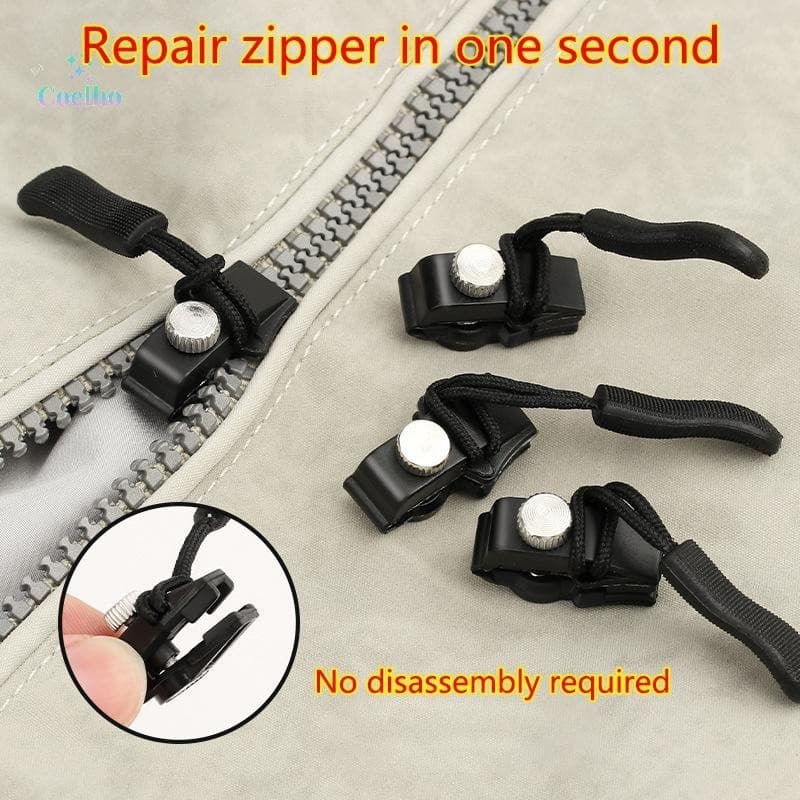 Kit De Reparo De Zíper Universal Para Jaquetas , Bolsas De Bagagem Com Cabeça De Metal