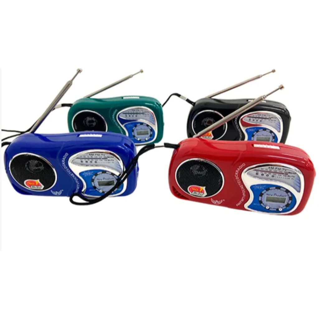 Rádio Portátil AM / FM com Relógio Digital - KAPUM KA-2019