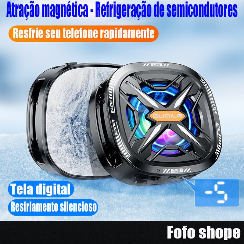 FS05 Pro Black Shark Magnetic Cell Phone Cooler , 15 W Ventilador De Telefone RGB Portátil Móvel Leve