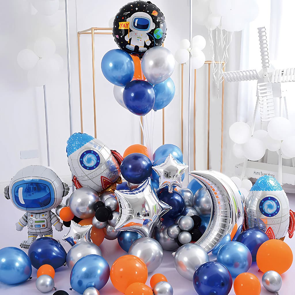 Balão Bexiga Liso Balões Colorido Kit 92 Peças Aniversário Festas Para Criança Meninos Meninas