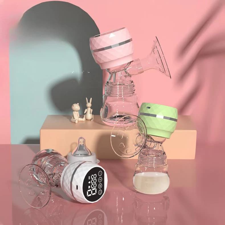 Bomba Tira Leite Automático Portátil Amamentação S/dor Alta Potencia De Sucção Integrada Silenciosa