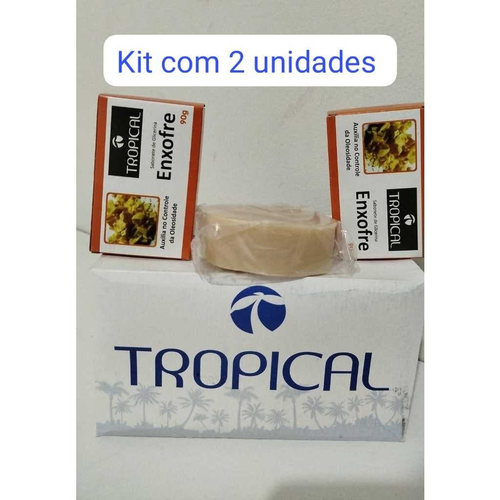Kit com 2 unid. Sabonete de Enxofre - ORIGINAL TROPICAL -cuidado facial para oleosidade e espinhas