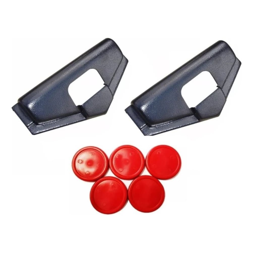 Jogo Com 5 Discos De Aero Hockey Klopf + 2 Gols