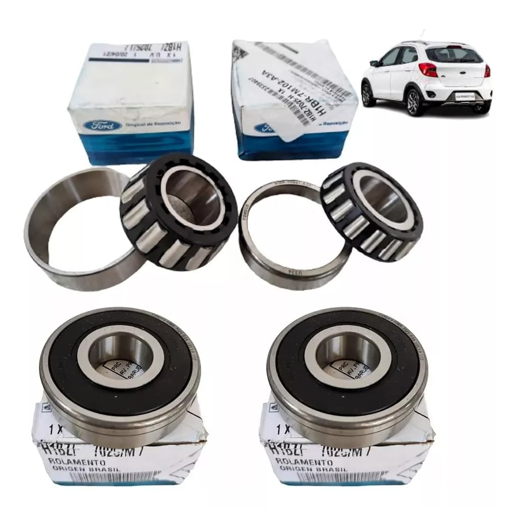Kit 4 Rolamento Eixo Primario Secundario Ford Ka 2019-2023