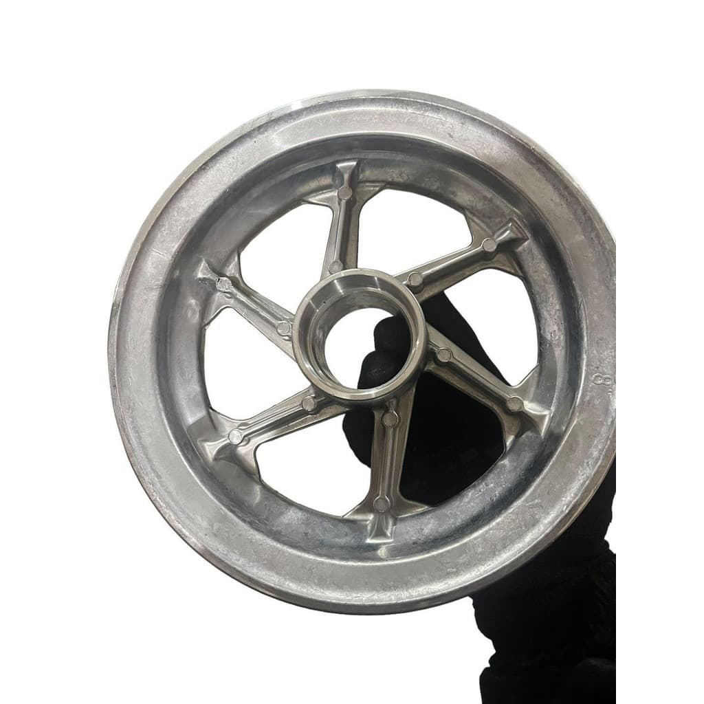 Aro 3,50X8 Aluminio 6 Raios Carga 200Kg Alucal Para Rolamento 6205