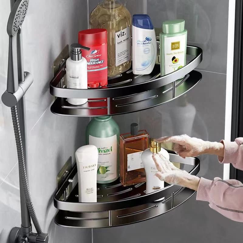 Suporte De Shampoo Organizador Metal Prateleiras De Banheiro Cozinha NA PAREDE