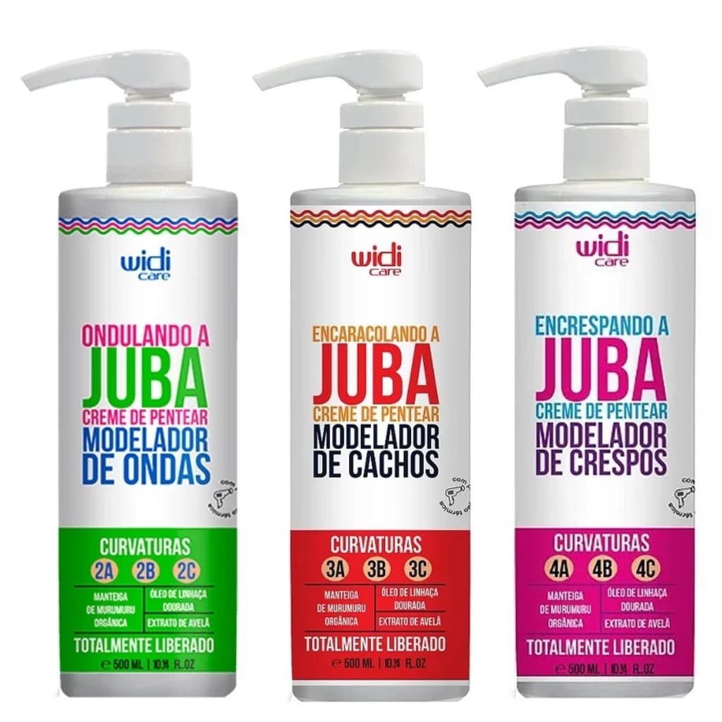 Seu Widi Care Juba Creme de Pentear 500ml - Encrespando/Encaracolando/Ondulando - Escolha o Seu