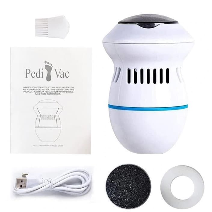 Removedor Esfoliador Recarregável Elétrico Para Pés Lixa Elimina Calos