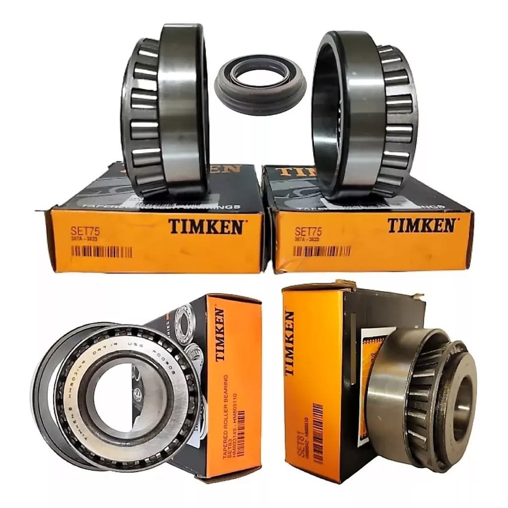 Kit 4 Rolamento Pinhão Coroa Retentor Diferencial F250 F350