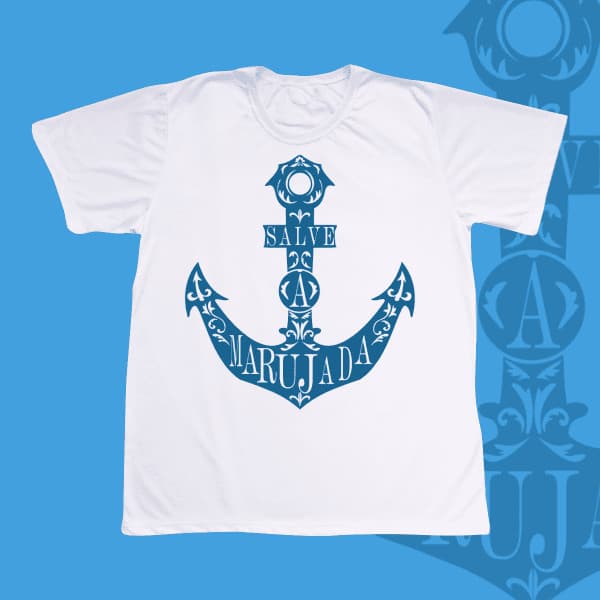 Camiseta Marinheiro Salve a Marujada - Poliéster