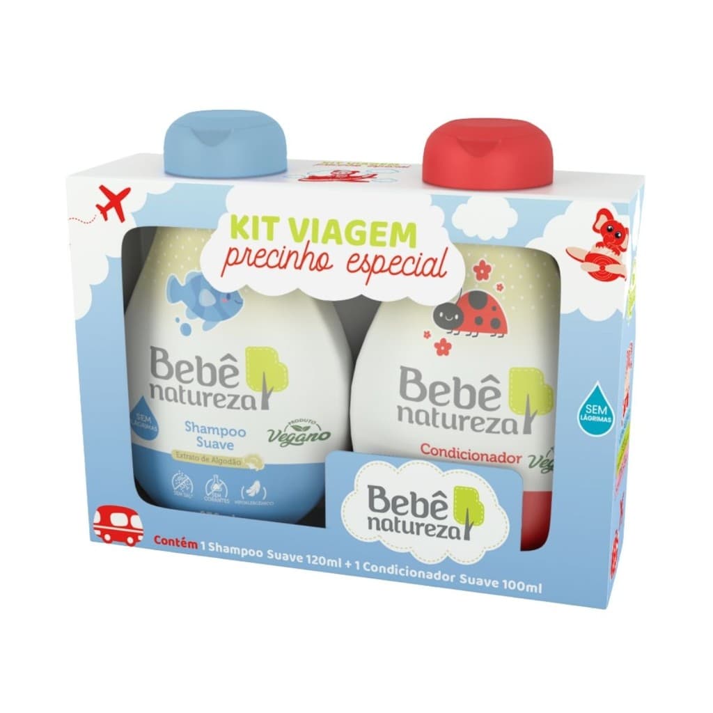Kit Viagem Shampoo + Condicionador Suave Bebe Natureza
