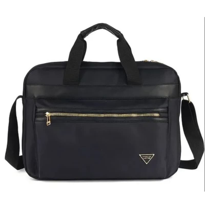 Pasta Executiva Polo King 3 Divisórias Notebook Preta Ex20070pk