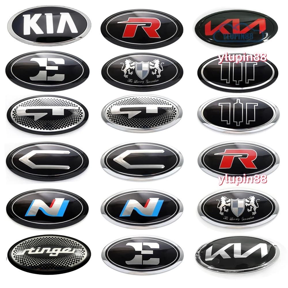KIA Carro Dianteiro Traseiro Tronco Capô Tampa Traseira Grill Emblema Sticke Novo Leão/Brenthon/GT/N/E/C/R Para Optima S
