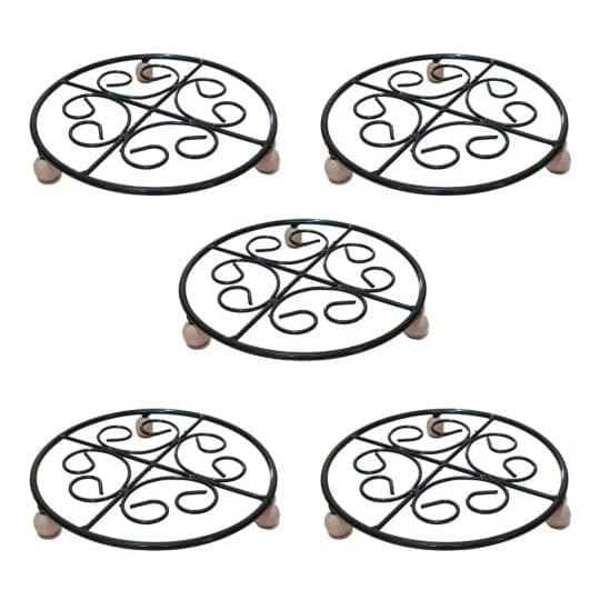 Kit 5 Descansos de Panela Artesanal Em Ferro Super Resistente de 20 cm Direto Da Fabrica