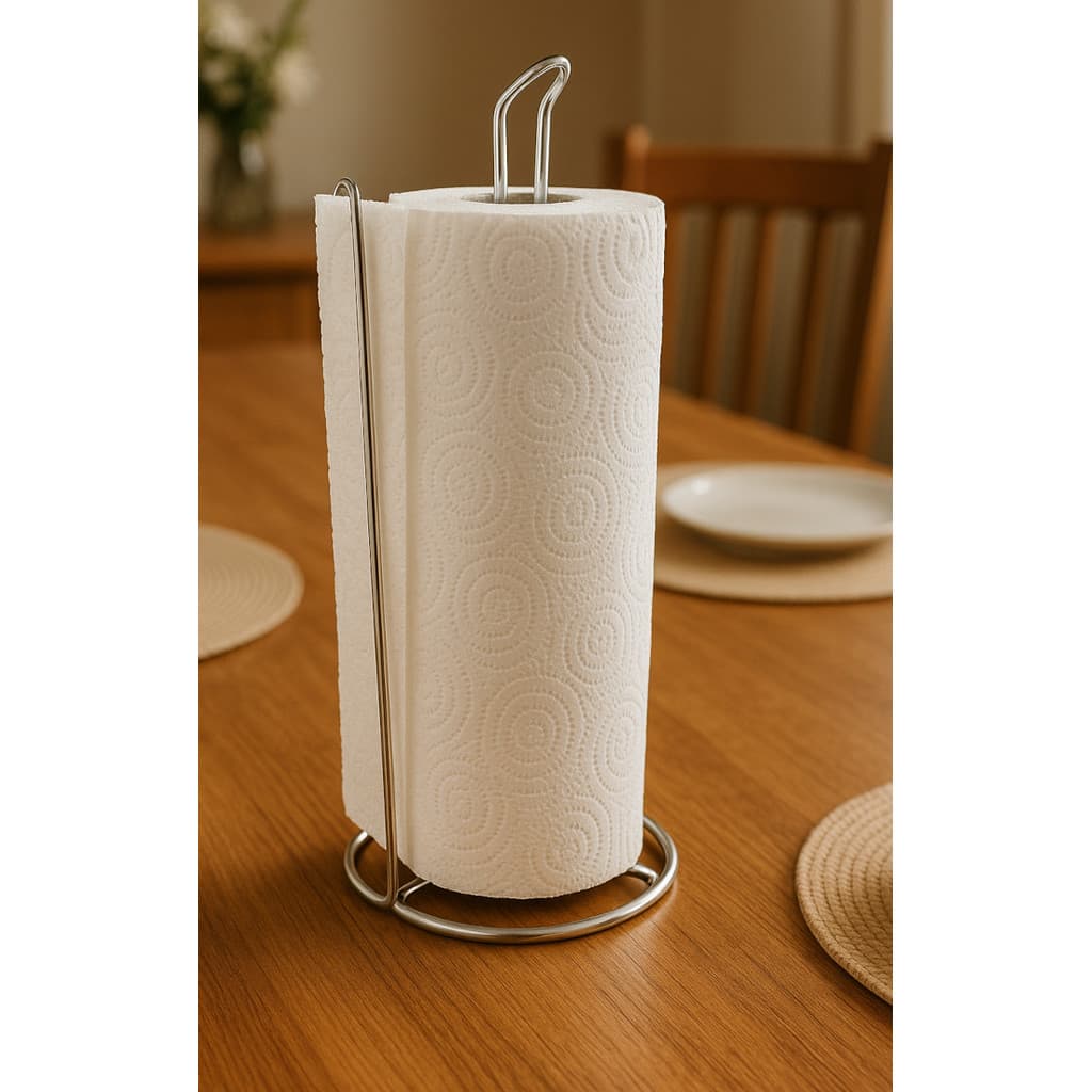 Suporte Porta Papel Toalha Mesa Bancada Aço Inox Resistente