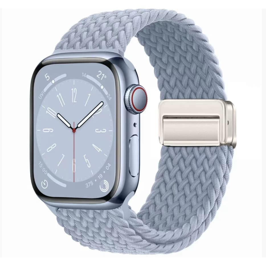 Pulseira de relógio de nylon trançado com fivela magnética para Para Apple Watch , 46mm 42mm 44mm 40mm 45mm 49mm 41mm 38