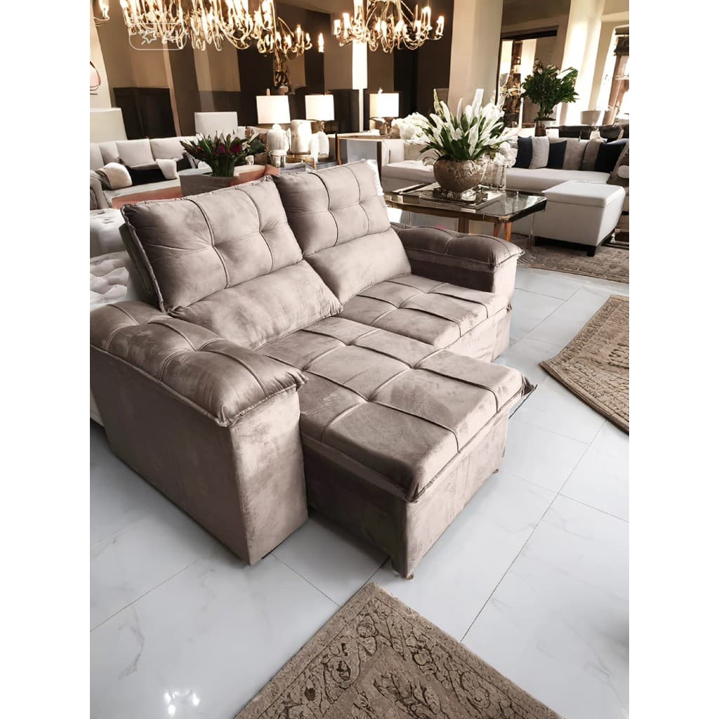 Sofá Retrátil e Reclinável 2 Lugares Verona 1,50m- Élpis Móveis