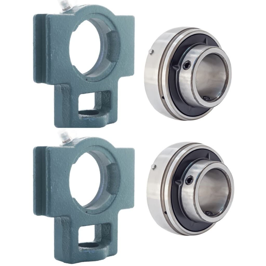 Kit 2 Mancal Tensor com Rolamento Uct206-20 Eixo 31,75Mm