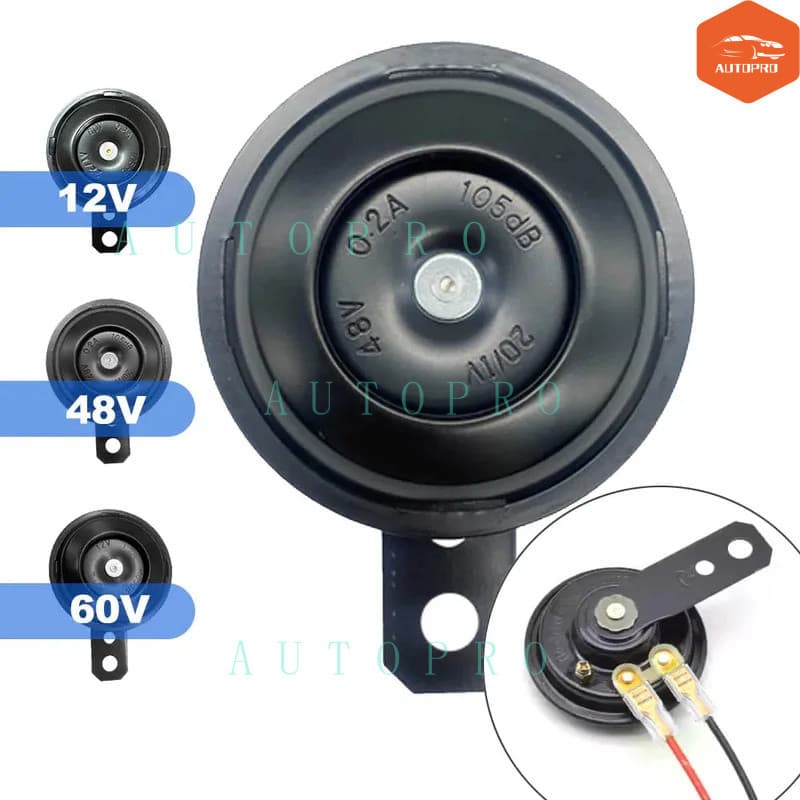 Kit De Buzina Elétrica Geral Para Motocicleta , 12V , 48V , 60V , À Prova D'água , Alto-Falante Redondo , Alta , Adequad