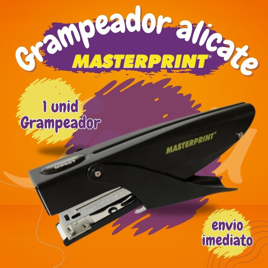 Grampeador Alicate Premium P/ Até 25 Folhas Masterprint