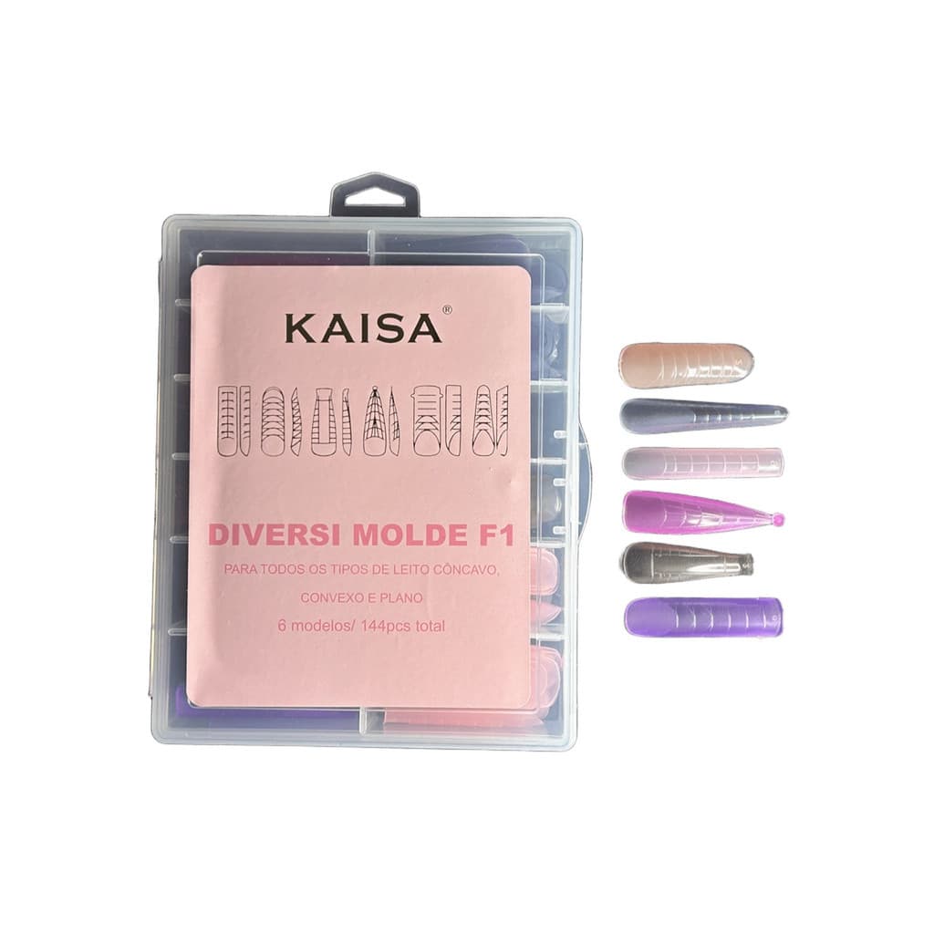 Molde F1 Colorido Diversi KAISA 6 Formatos Sortidos Bailarina Stiletto Quadrado Curvo Mandorla
