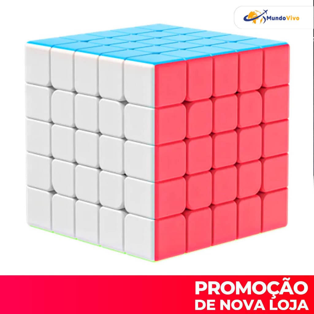 Cubo de Rubik 5 x 5 x 5 Tamanho 50mm Borracha Bolso Velocidade Cubo de Rubik Quebrando Estilo de Registro