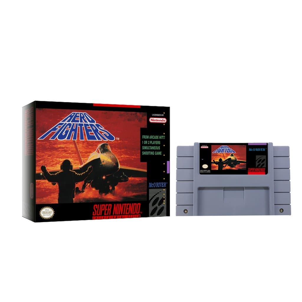 Jogo Aerofighters com caixa e protetor de acetato