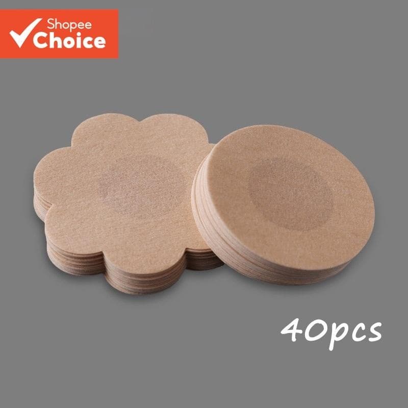 40 Peças De Capas Descartáveis Para Mamilos-Fita Invisível Não Tecida Mulheres E Homens , Adesivo Elevadores Nus