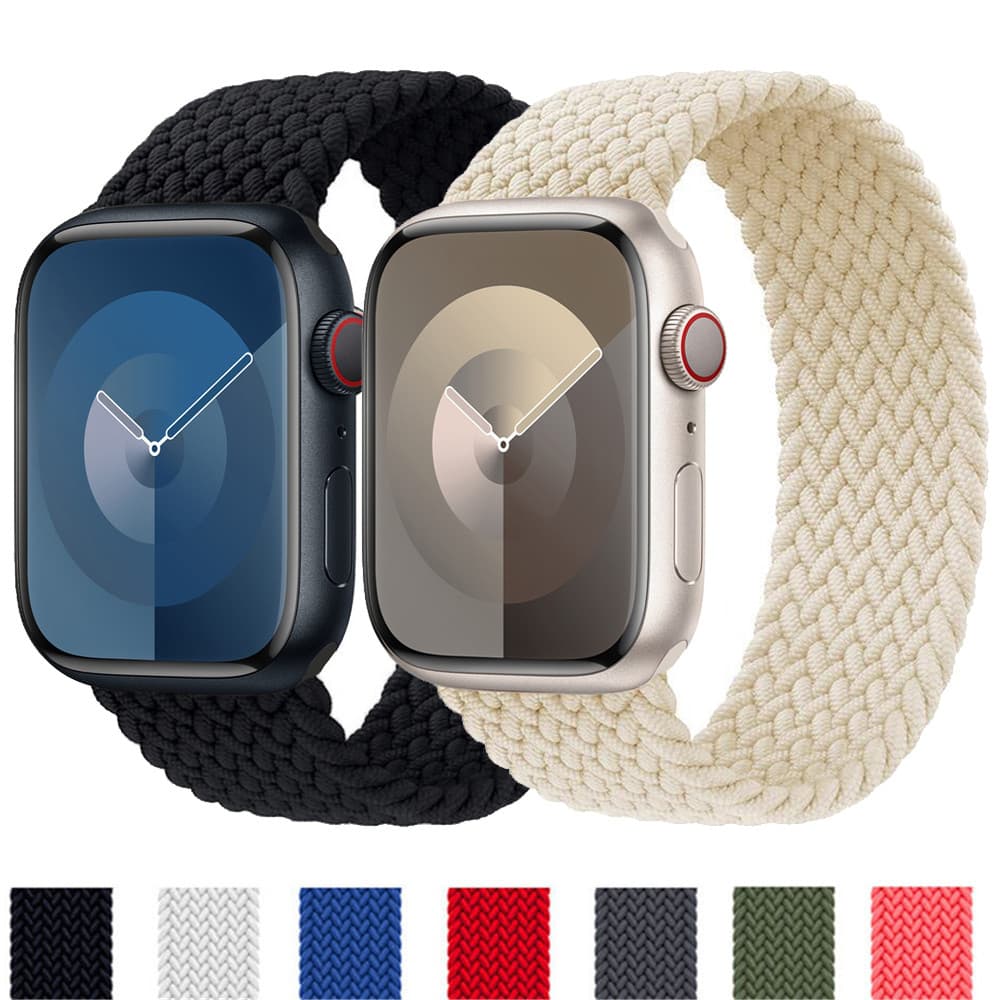 Pulseira De Loop Solo Nailon Para Apple Watch Ultra 3 2 Series 11/10/9/8/7/se/6/5/4/3/2 46 45 44 42mm 41mm 40mm 38mm