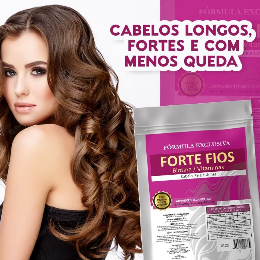 Forte fios 30 Cáps Pele Unha Cabelo Crescer Muito Rápido