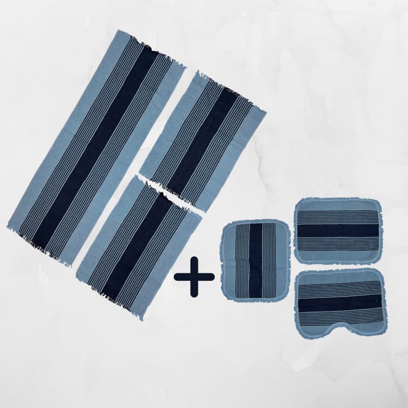 Jogo de Banheiro + Jogo Passadeira Tapete de Cozinha 3 Peças