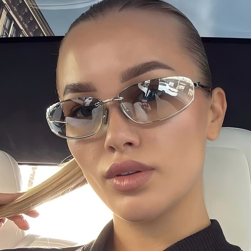 Novos Óculos De Sol Femininos , Da Moda De metal premium