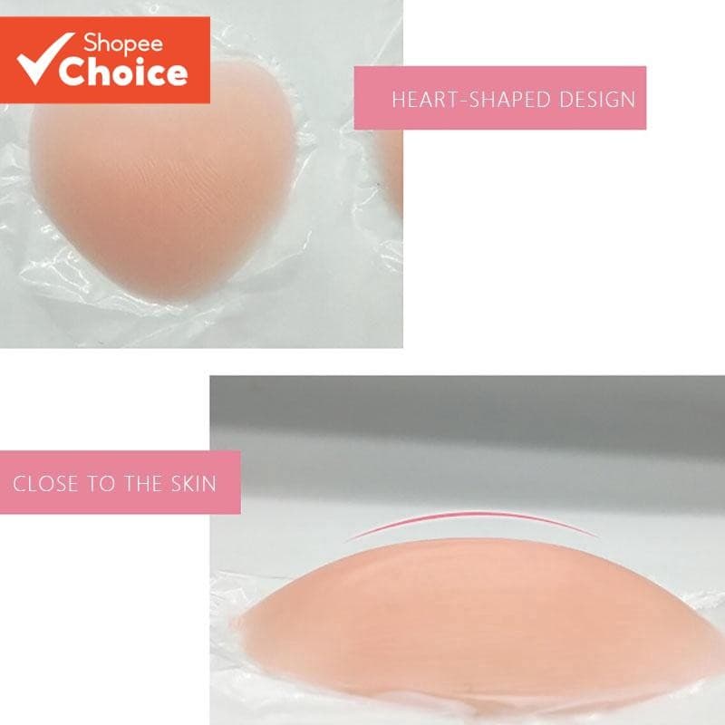 Capas De Mamilo Nuas Invisíveis E Respiráveis-Almofadas De Silicone De Coração/Flor/Redondas